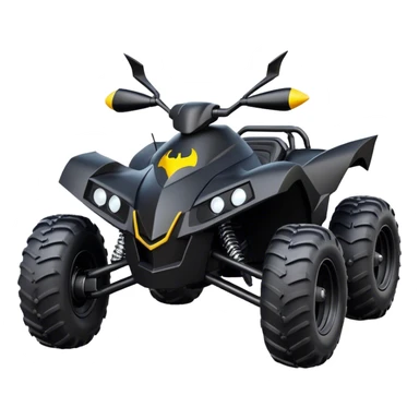 batmobile atv quad sticker