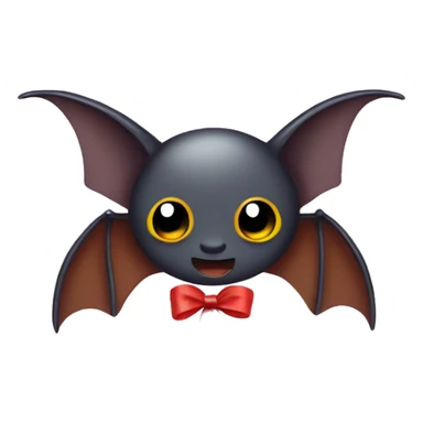 bat with ribbon sticker