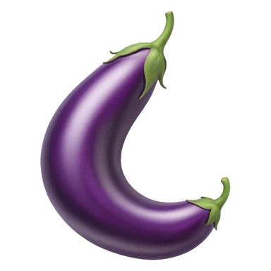 Eggplant in a spiral  sticker