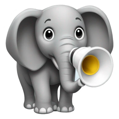 php elephant with megaphone sticker