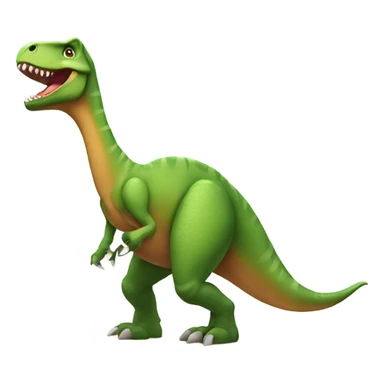dinosaur with flip flops sticker