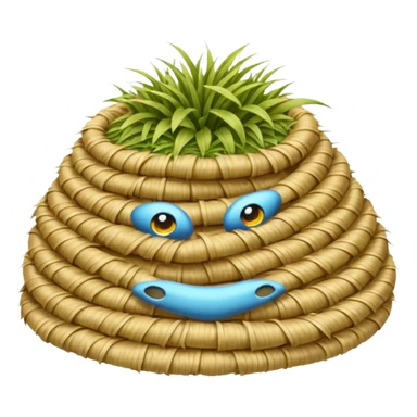 Beige Khaki Grass sticker