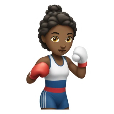 summer olympics girl boxing sticker