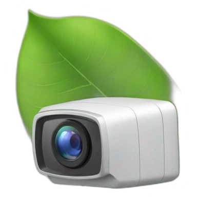 security-ptz-camera-and-small-leaf-floating-on-water-block sticker