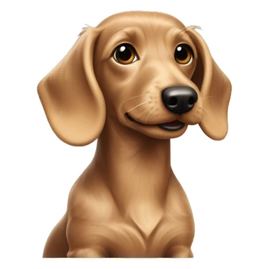 dachshund wire haired color cream sticker
