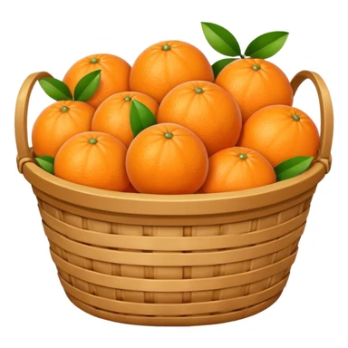 orange fruit basquet sticker