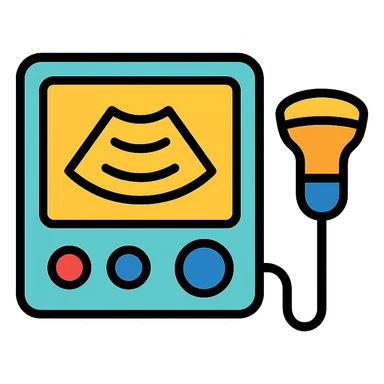 simple ultrasound icon sticker