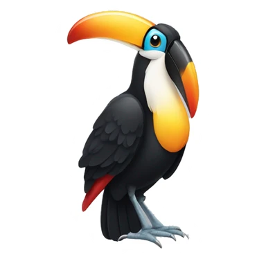 toucan holding a beer bottle sticker