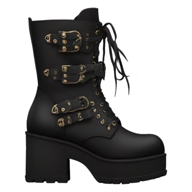 Demonia platform boots sticker