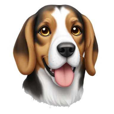 Beagle dog Australian Shepard coloring  sticker