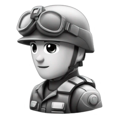 Noir sur un char d’assaut sticker