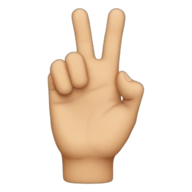 Fingers cross sticker