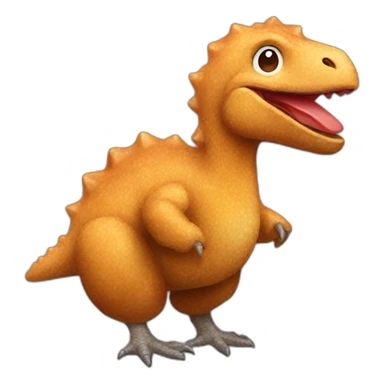 dinosaur chicken nugget sticker