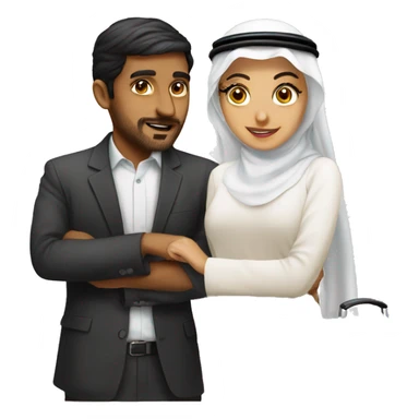 A cheating boyfriend with Emirati sticker