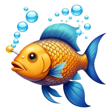 Fish smoking a cigarette  sticker