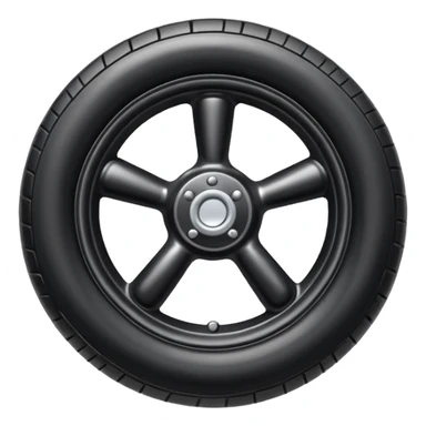 he aircraft's landing gear is one inflated, plump wheel with a strut, black in color, cartoon-style sticker