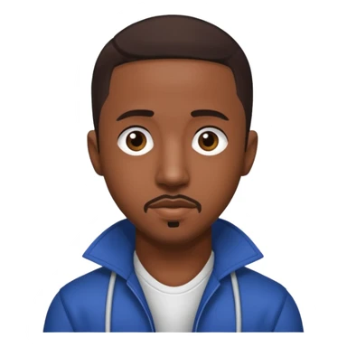 Marques Houston with dark brown hair sticker