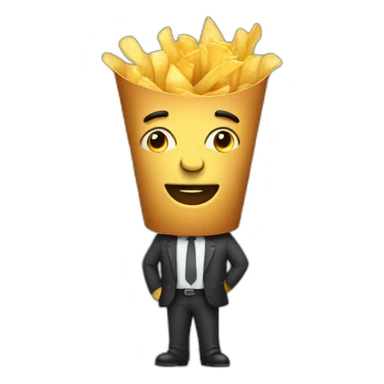 Man with a big chips sticker