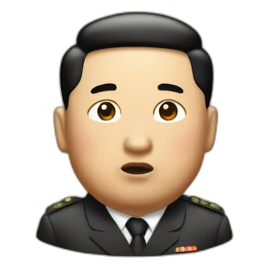 Kim jung un on poop sticker