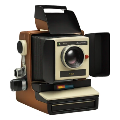 Vintage Polaroid camer sticker