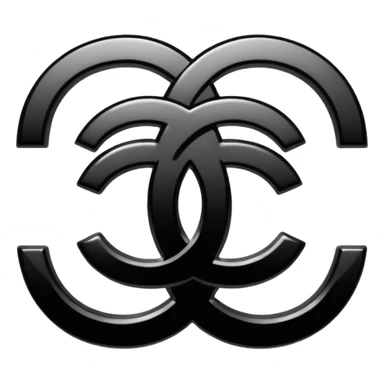 Chanel symbol black sticker