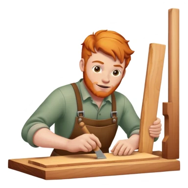 ginger man woodwork sticker
