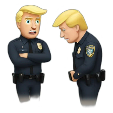 trump-getting-arrested sticker