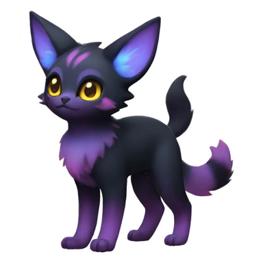 Nebula Umbreon-Litten full body sticker