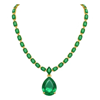 emerald necklace sticker