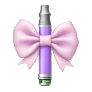 Pastel purple vape with a light pink bow sticker