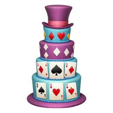 Mad hatter’s unbirthday cake sticker