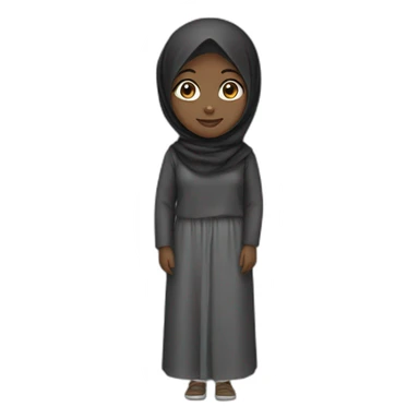 Hijab black girl sticker