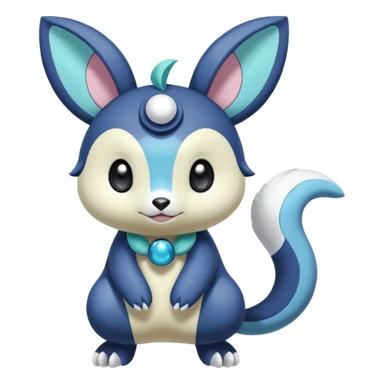 Colorful Exotic Meloetta-Oshawott-Meowstic-Minccino-Stitch-Fakémon-creature-hybrid sticker