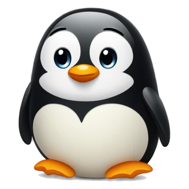 Sad penguin  sticker