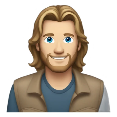 Blake shelton blue eyes light brown hair sticker