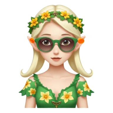 elf female legolas summer wibe sunglasses sticker
