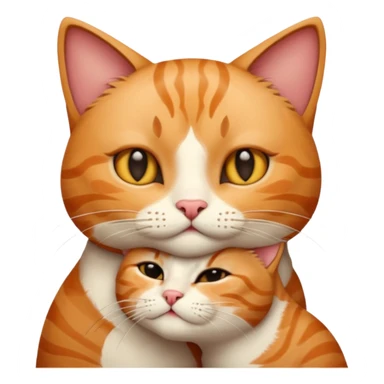 one cat kiss u're mom sticker