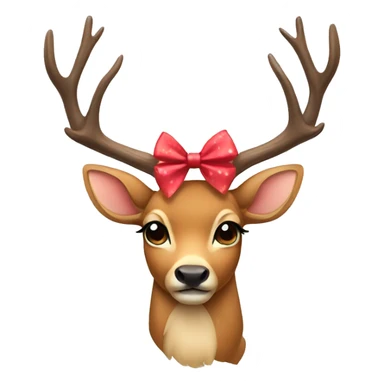  Deer with bows sticker