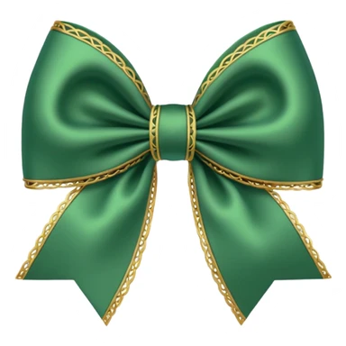 Coquette bow green sticker