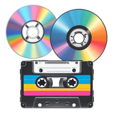 1990’s mix cd sticker