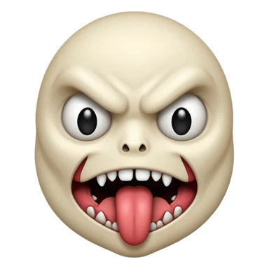 scp 096 with his tongue out sticker