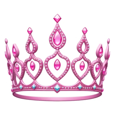 Pink tiara sticker