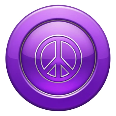 glitter purple symbol stop sticker