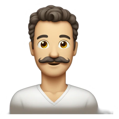 Messieurs avec une moustache carré sticker