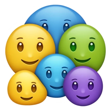 Bandera color azul amarillo morado y verde, seccionada en 4 sticker