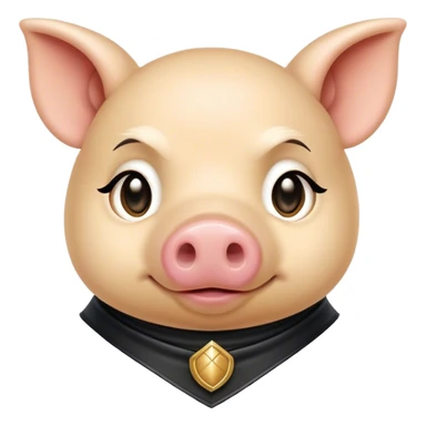 Zorro piggy sticker