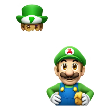 super Luigi on the Xbox one sticker