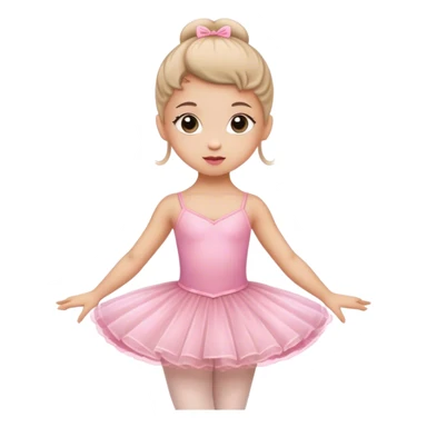 Little ballerina in a pink dress sticker