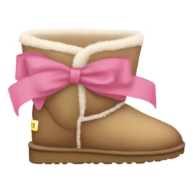 Coquette uggs with pink bow sticker
