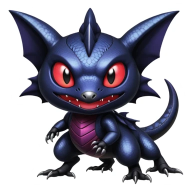 Shiny Epic Badass Gothic Noibat-Salandit-Litten-Hybrid sticker